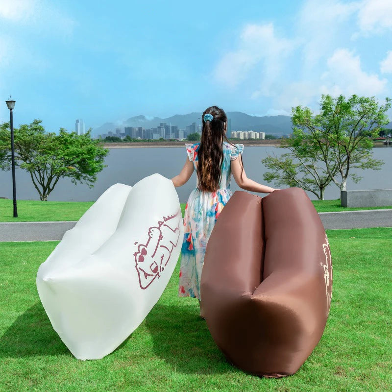 Lazy Sofa Trend Outdoor Products Fast Infaltable Air Bed Good Quality Sleeping Bag Inflatable Air Bag Portable Beach Sofa