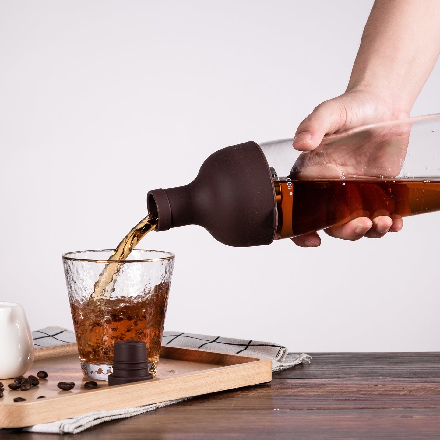 Glass Coffee Pot Mocha Cold Brew Cafetera Filter Coffee Pot Leakproof Thick Glass Tea Infuser Percolator Tool Espresso Maker
