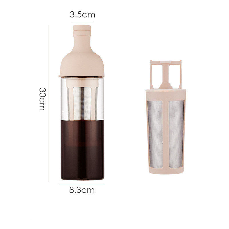 Glass Coffee Pot Mocha Cold Brew Cafetera Filter Coffee Pot Leakproof Thick Glass Tea Infuser Percolator Tool Espresso Maker